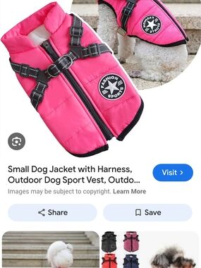 Fashion Sports Winter Jacket Harness Vest with Reflective Patch